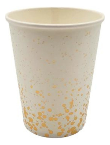 Vaso Descartable Polipapel Blanco Confetti X 10u Cumple Pf