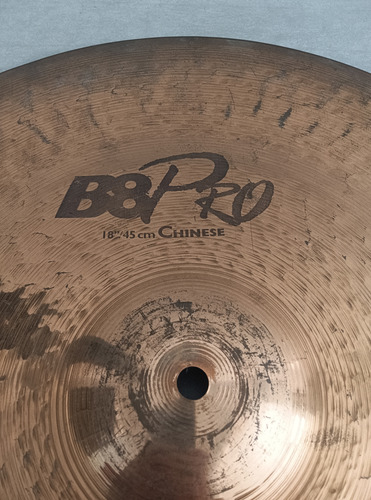 ## Prato De Bateria Sabian B8 Chinese 18, Excelente Condição Dourado (Usado)