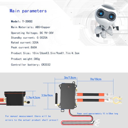 Interruptor Inteligente De Desconexión De Batería De Automóv