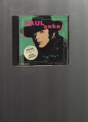 Cd Musical, Paul Anka, Amigos, 1996, Sony.
