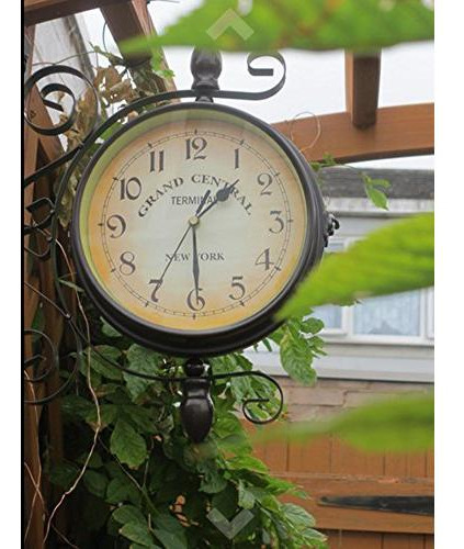 Reloj De Estación Retro 8 Pulgadas Marca Sin Especificar Mod Color De La Estructura Color Del Fondo