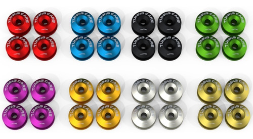 Anilha Trava Para-choque Quick Release Rebaixado Kit 4 Pçs