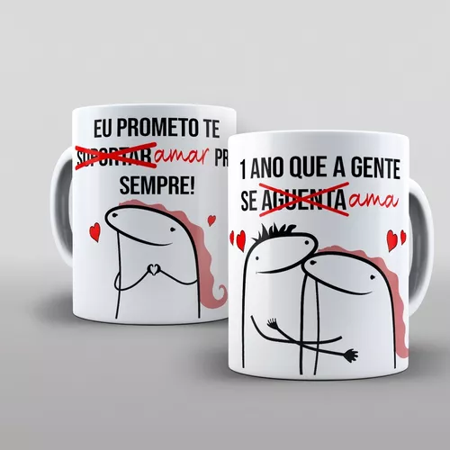 Caneca FlorK Meme Amor da Minha Vida