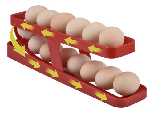 Dispensador Ordenador De Huevos Rodantes De 12 A 14 Unidades