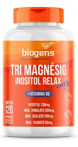 Triple Magnesio Inositol Relax 120 Cápsulas Biogens