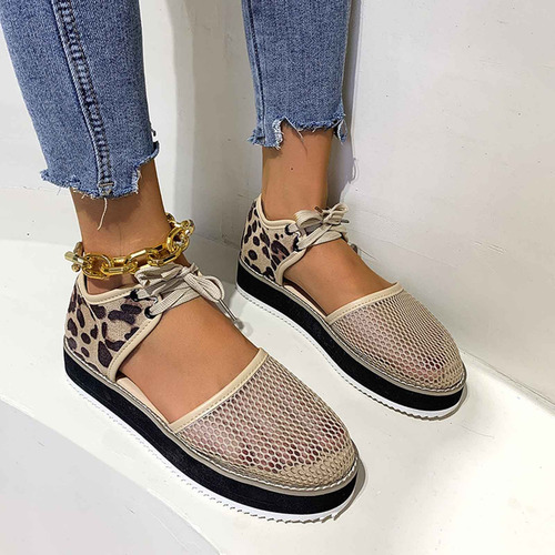 Sandalias Casuales Transpirables Para Mujer, Tela De Malla C