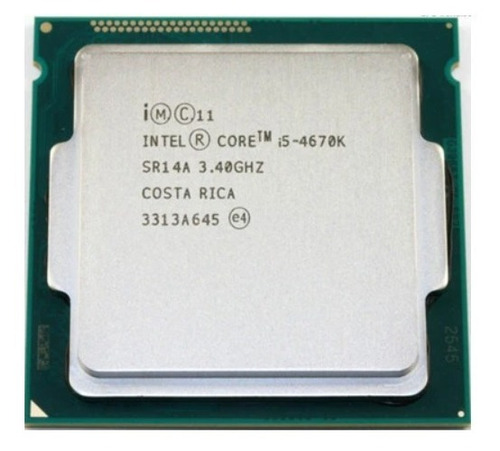 Procesador Intel Core i5-4670K CM8064601464506  de 4 núcleos y  3.8GHz de frecuencia con gráfica integrada