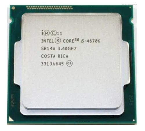 comprar Processador gamer Intel Core i5-4670K CM8064601464506 de 4 núcleos e 3.8GHz de frequência com gráfica integrada
