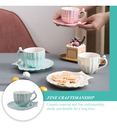 Tazas De Café Con Tapa, Taza De Café Con Forma De Concha, Ta