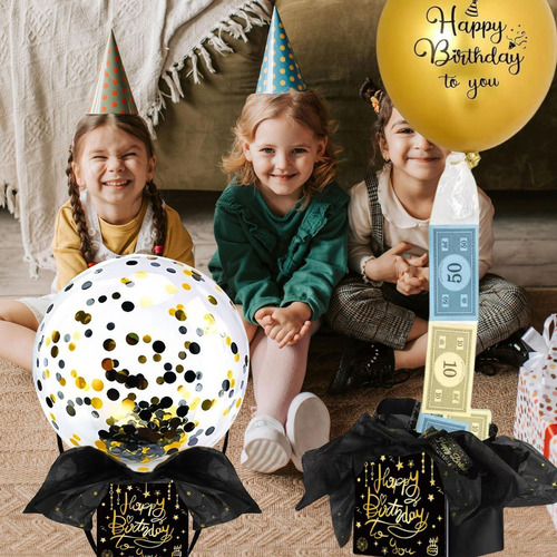Globos De Dinero Para Cumpleaños Caja De Dinero Para Cumplea