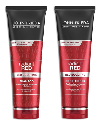 Shampoo + Acondicionador John Frieda Protector Tonos Rojos