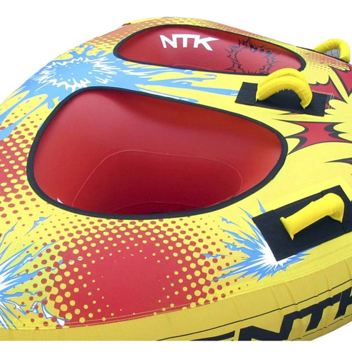 Bóia Para Reboque Inflável Jet Duo Nautika + Cabo De Puxar