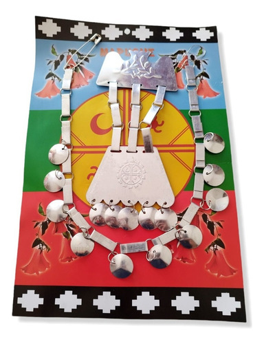 Collar Mapuche Baile Típico Joya Trapelaucha Trarilonco