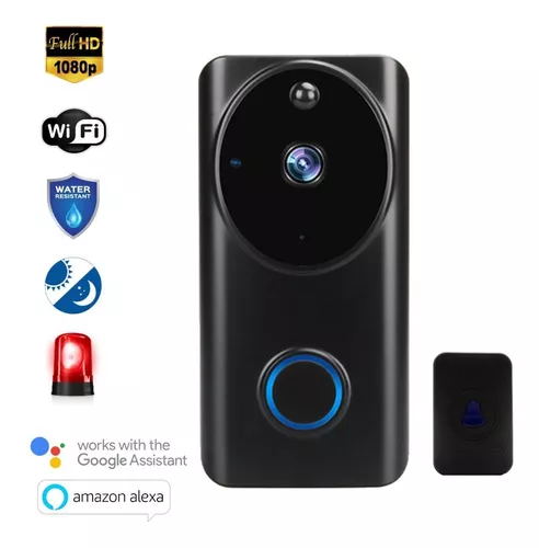 Videoportero inteligente WiFi inalámbrico Full HD con timbre Woox 710343 R9061 