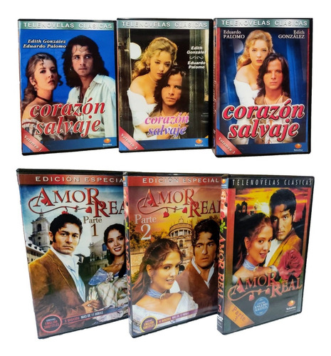 Corazon Salvaje 1993 Y Amor Real Telenovelas Completas Dvd