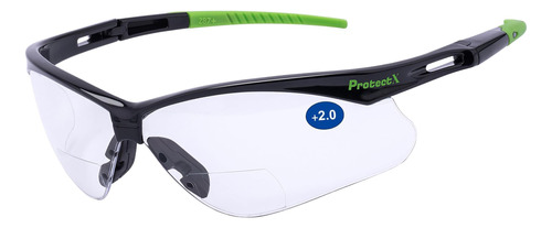 Protectx Anteojos De Seguridad Bifocales De Lectura 2.0 Diop