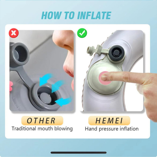Cojín De Soporte De Inodoro Inflable, Cómoda Inflación De