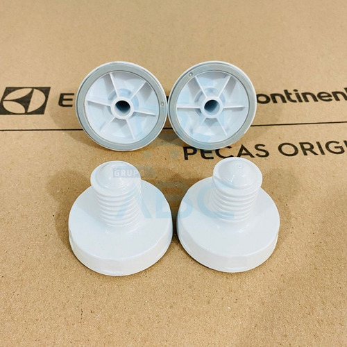 Imagem 1 de 7 de Kit 4 Pé Nivelador Maquina Electrolux Lt10b Lt12b Original
