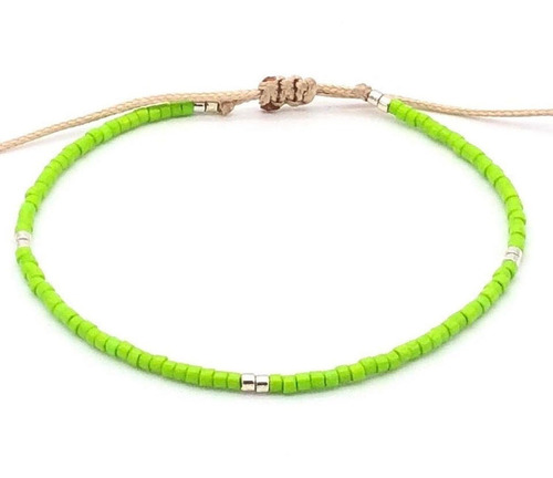 Pulsera Verde Fluo 47 Oro