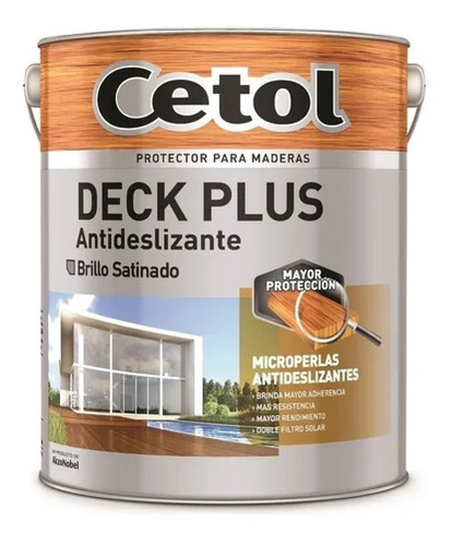 Protector Madera Cetol Deck Plus Antideslizante 4lt Imagen