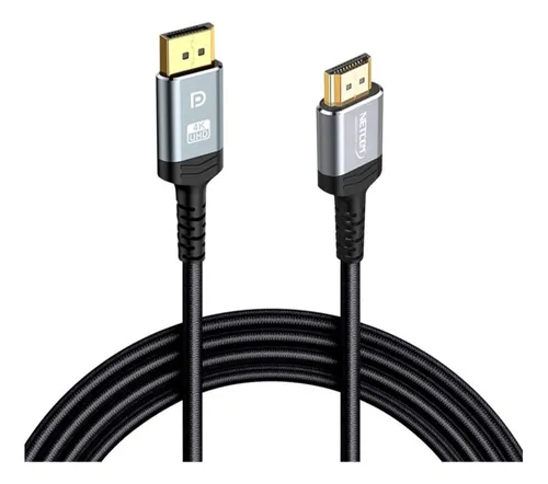 comprar Cable Adaptador Displayport A Hdmi Netcom 1.8mts Uhd 4k 60hz