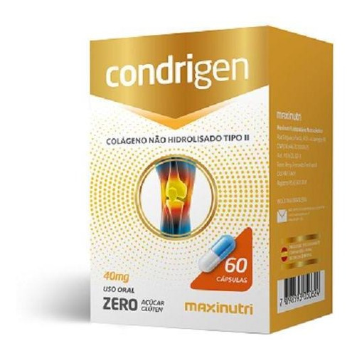 Condrigen Colágeno Tipo Ii 40mg 60cps Maxinutri