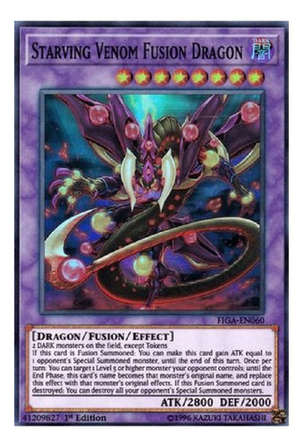 Dragón De Fusión Hambriento Venenoso Super Raro Yugioh