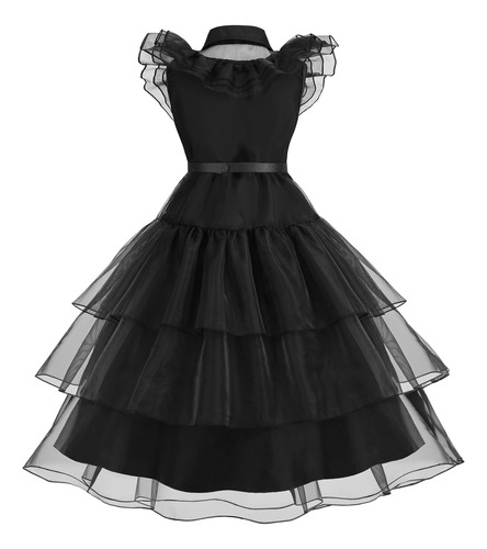 Isswya Disfraz Negro Para Niñas, Vestido Para Niños, Disfrac