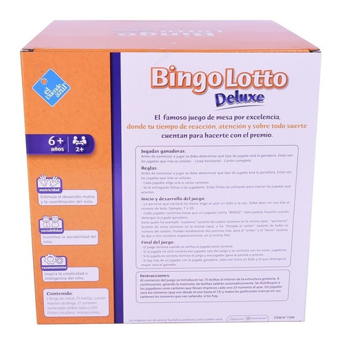 Juego Bingo Lotto De Mesa Bolillero Metal Cod 7399 Bigshop