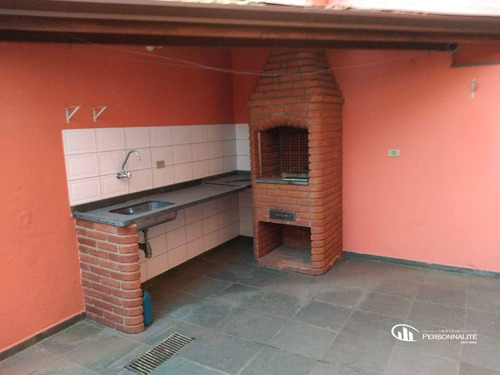 Imagem 1 de 10 de Sobrado Com 3 Dormitórios À Venda, 178 M² Por R$ 655.000 - Vila Scarpelli - Santo André/sp - So0285