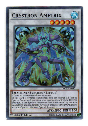 Crystron Ametrix Carta Yugi Inov-en045 Super Rare