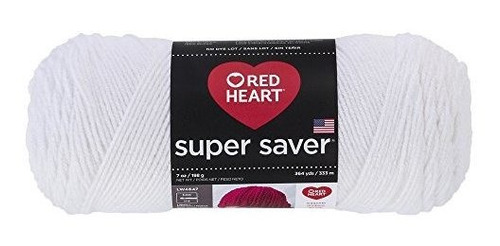 Hilo Super Ahorrador Corazon Rojo, Blanco