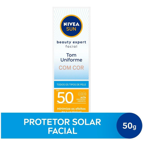 Protetor Solar Beauty Expert Cor Uniforme Fps50 50g Nivea