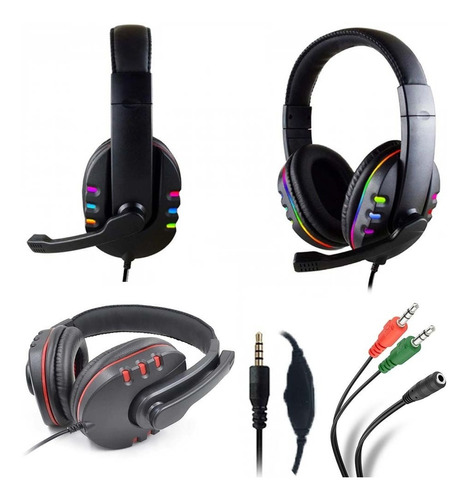 Audífonos Gamer K5 Pro Diadema Micrófono Control Volumen 