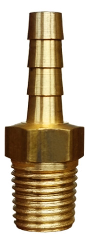 Espigão Latao Npt 1/4 X 1/4 Com Rosca Macho