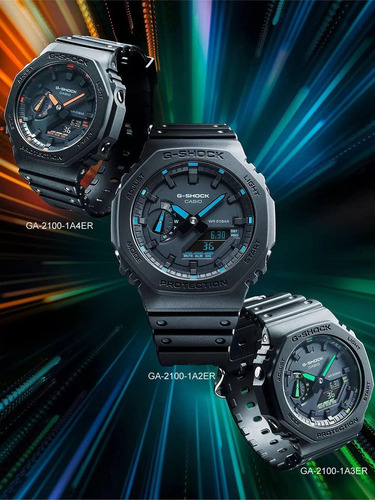 Reloj Casio Ga-a2er De Cuarzo Digital De Resina Azul Para Ho