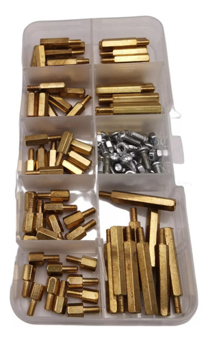 Kit De 120pcs De Tornillos Y Separadores Hexagonales M3