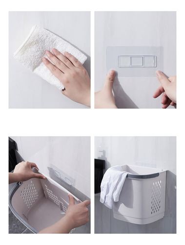 Cesta De Lavandería Con Estante De Almacenamiento Para Baño