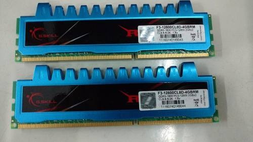 Memória RAM Ripjaws  4GB 2 G.Skill F3-12800CL8D-4GBRM