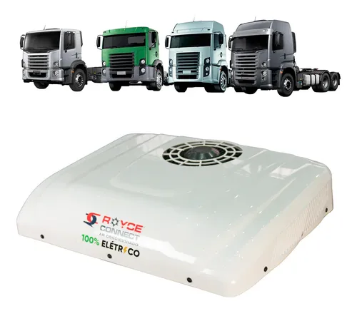 Ar-condicionado elétrico de teto 24 V para caminhão Royce Connect 7.200 BTU