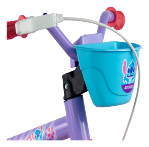 Bicicleta Aro 12 Com Rodinhas Do Stitch Bike Nathor Disney