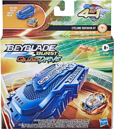 Beyblade Burst Quaddrive Cyclone Fury String Launcher Set -
