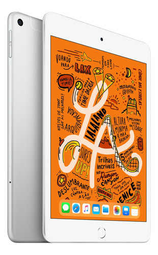 Apple iPad Mini de 7.9" Wi-Fi + Cellular 256GB Prata A2124 (5ª geração)
