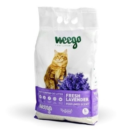 Arena Aglomerante Weego Lavanda Gatos 13kg