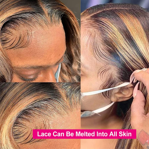 Flady Destacado Ombre Encaje De Encaje Delantero Cabello Hum