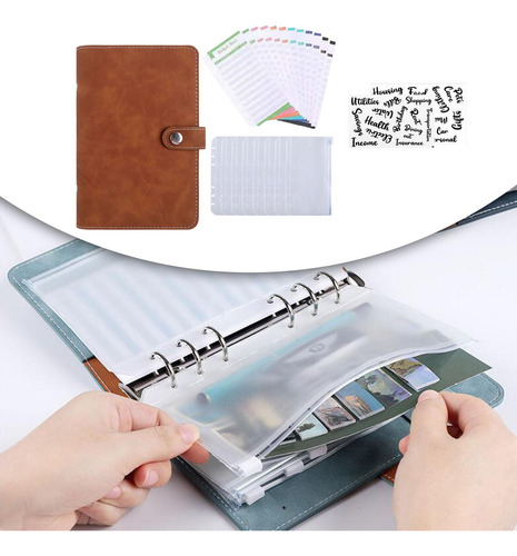 Carpeta De Cuaderno Organizador De Planificador De Marrón