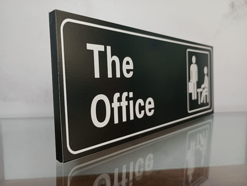Cuadro The Office Placa Serie Tv Show 10x30cm Michael Scott