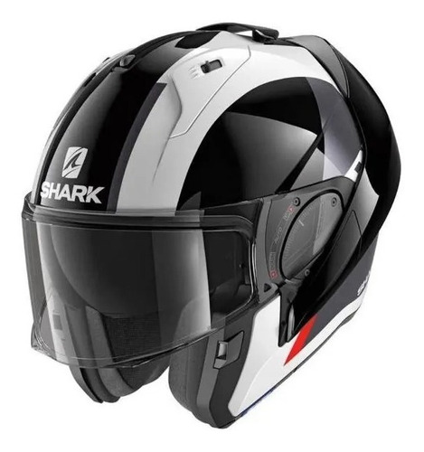 Capacete Shark Evo Es Endless Wkr Branco Preto Vermelho