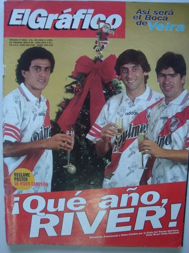 El Grafico 4029 River Monserrat Francescoli Salas Sin Poster