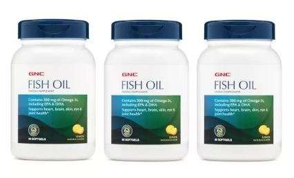 Combo Aceite De Pescado Fish Oil 90 Capsulas X3 - Gnc